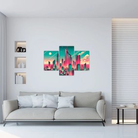 Obraz – Veľkomesto v pop-art štýle (90x60 cm)