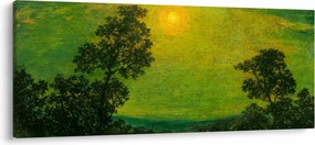 Obraz - Imitator of Ralph Albert Blakelock, Moonlight, reprodukcia (120x50 cm)