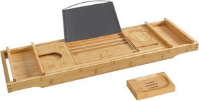 Bambusový podnos na vaňu 109 cm, prírodná farba