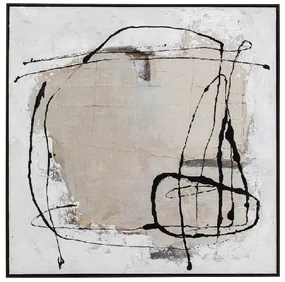 Dust obraz sivý 100x100 cm