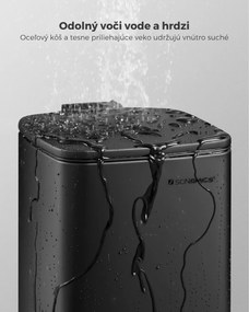 Odpadkový kôš do kúpeľne NORD, 6l, čierna SongmicsHome