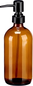 Arte Regal Dávkovač na mydlo/šampón/kondicionér dávkovač - 0,5l - hnedé sklo