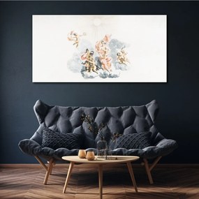 Obraz na plátne Kreslenie starovekých anjelov mraky