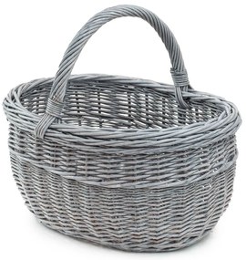 Prútený nákupný košík Flores V.š. 36 x hl. 28 x v. 17/29(cm)