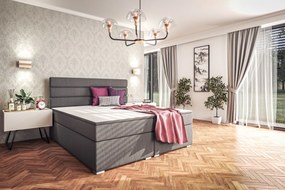 SELENA MANŽELSKÁ POSTEĽ 140X200 MALMO 95 TMAVOSIVÁ LÁTKA