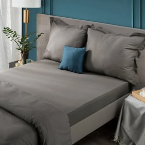 BAVLNENÉ PRESTIERADLO S GUMOU ADELA 140X200X25 CM SIVÁ