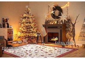 Červený koberec s vianočným motívom s prímesou bavlny 160x230 cm Toy's Delight Red Christmas – Villeroy&amp;Boch