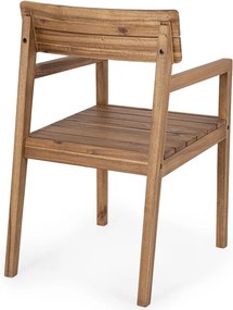 Drevená záhradná stolička v prírodnej farbe Rodano – Bizzotto