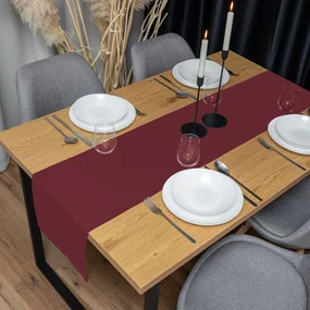 Biante Dekoračný behúň na stôl Rongo RG-044 Tmavé bordó 45x180 cm