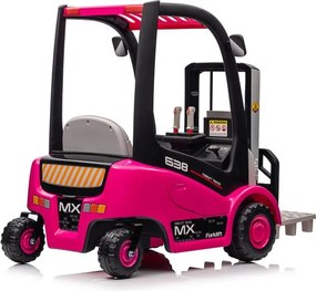 LEAN CARS Batériový vysokozdvižný vozík XMX638 ružový