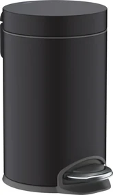 Hansgrohe AddStoris, odpadkový kôš nášľapný, čierna matná, HAN-41775670