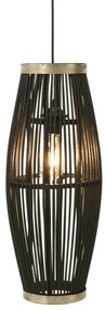 Čierna závesná lampa WILLOW