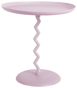 Kovový okrúhly odkladací stolík ø 40 cm Zig Zag – Leitmotiv