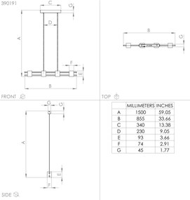 Eglo 390191 - Luster na lanku LEVANTARA 4xE27/40W/230V čierna/hnedá
