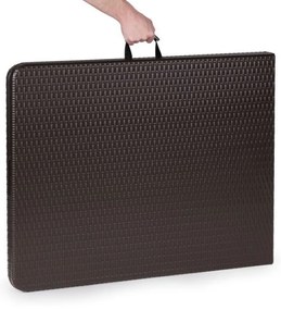 Bestent Cateringová súprava stôl + 2 lavičky 180cm Brown Rattan