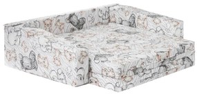 Cestovná postieľka DREAMER zebra / lev / slon