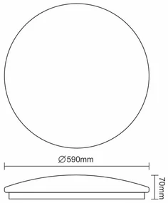 Moderné svietidlo NEDES LED svietidlo STAR + diaľkový ovládač 60W LCL536AS