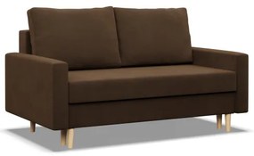 Dvojmiestna pohovka BLANK Comfort rozkladacia, hnedá