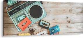Obraz - Retro rádio (120x50 cm)