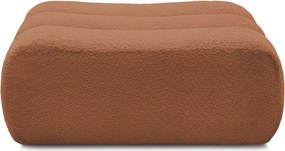 Oranžová podnožka z textílie buklé Azra – Bobochic Paris