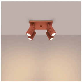 Bodové svietidlo v tehlovej farbe 25x25 cm Gleam – Sollux