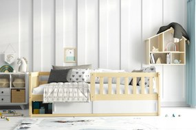 INTERBEDS Detská posteľ Smart 160 x 80 cm - prírodná