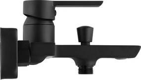 Rea Argus, vaňová batéria s ručnou bodovou sprchovou súpravou, čierna matná, REA-B6407