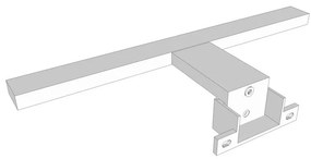TOP LIGHT Svetlo nástenné Gila LED, Chróm