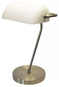 Kancelárska lampa Banker Nilsen E27 BRASS / WHITE MA002 MA002