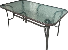 Sklenený stôl hnedý