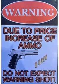Ceduľa Warning Pistols