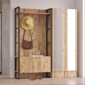 Predsieňová zostava Mele 17 (Borovica atlantic). Akcia -19%. Vlastná spoľahlivá doprava až k Vám domov. 1072604