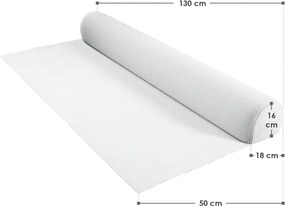 Detská nafukovacia zábrana Louana 130 cm, biela