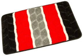 Sada kúpeľňových koberčekov FANO červená / sivá