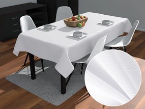 Biante Teflónový obdĺžnikový obrus TF-068 Biely bez vzoru 50x100 cm