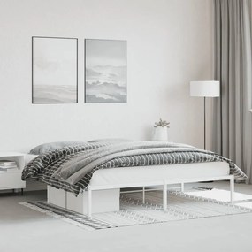 Kovový rám postele biela 183x213 cm 373678