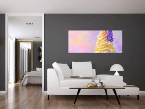 Obraz - Zmrzlina s levanduľou (120x50 cm)