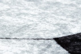 Prateľný protišmykový okrúhly koberec JUNIOR 51553.802 Futbalová lopta, čierno - biely