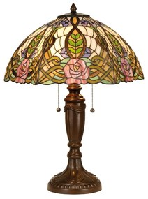 Stolná lampa Tiffany Rose - Ø 47*61cm