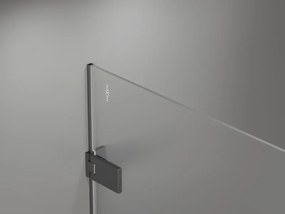 Mexen Lunar-F Duo, sklápací sprchový kút 90 x 70 cm, 8mm číre sklo, profil grafit brúsený, 836-090L-070P-66-00