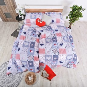 Flanelové obliečky Valeria EMI: Štandardný set jednolôžko obsahuje 1x 140x200 + 1x 70x90