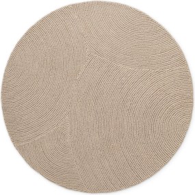 Hanse Home, Kusový koberec Eleni 106221 Hellbeige kruh, 200x200 (priemer) kruh, béžová, obývacia izba