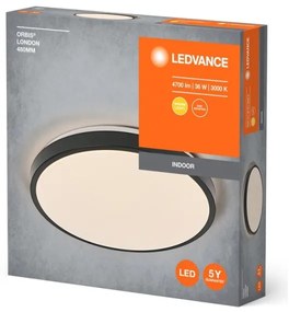 Ledvance - LED Stropné svietidlo ORBIS LONDON LED/36W/230V čierna