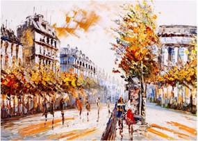 Obraz - Ulica v Paríži (70x50 cm)