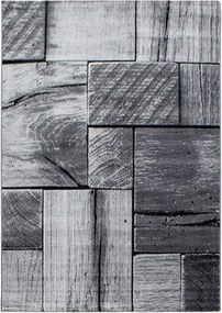 Ayyildiz, DOPREDAJ: 160x230 cm Kusový koberec Parma 9260 black, 160x230, šedá, chodba / predsieň