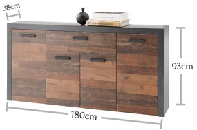 Sconto Komoda JONES matera/old style