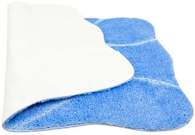 Kúpeľňový koberček Honey svetlomodrý