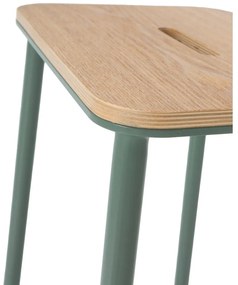 Zelené barové stoličky v súprave 2 ks (výška sedadla 65 cm) Abba – Marckeric
