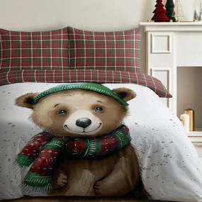 VIANOČNÉ OBLIEČKY Z MIKROVLÁKNA CUDDLE 200X220 CM, 2 KS 70X80 CM VZOROVANÉ