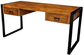 furniture-nabytek.cz - Písací stôl z masívneho dreva mango 160x76x70